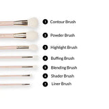 Travel Series 7 Piece Face and Eye Brush Set