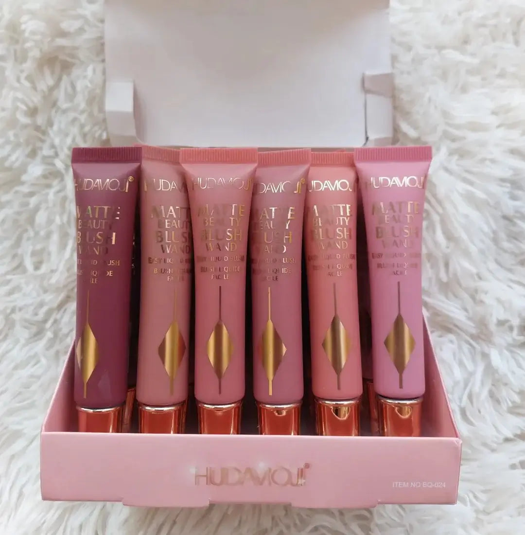 Hudamoji Matte 6 Pcs Liquid Blusher Set