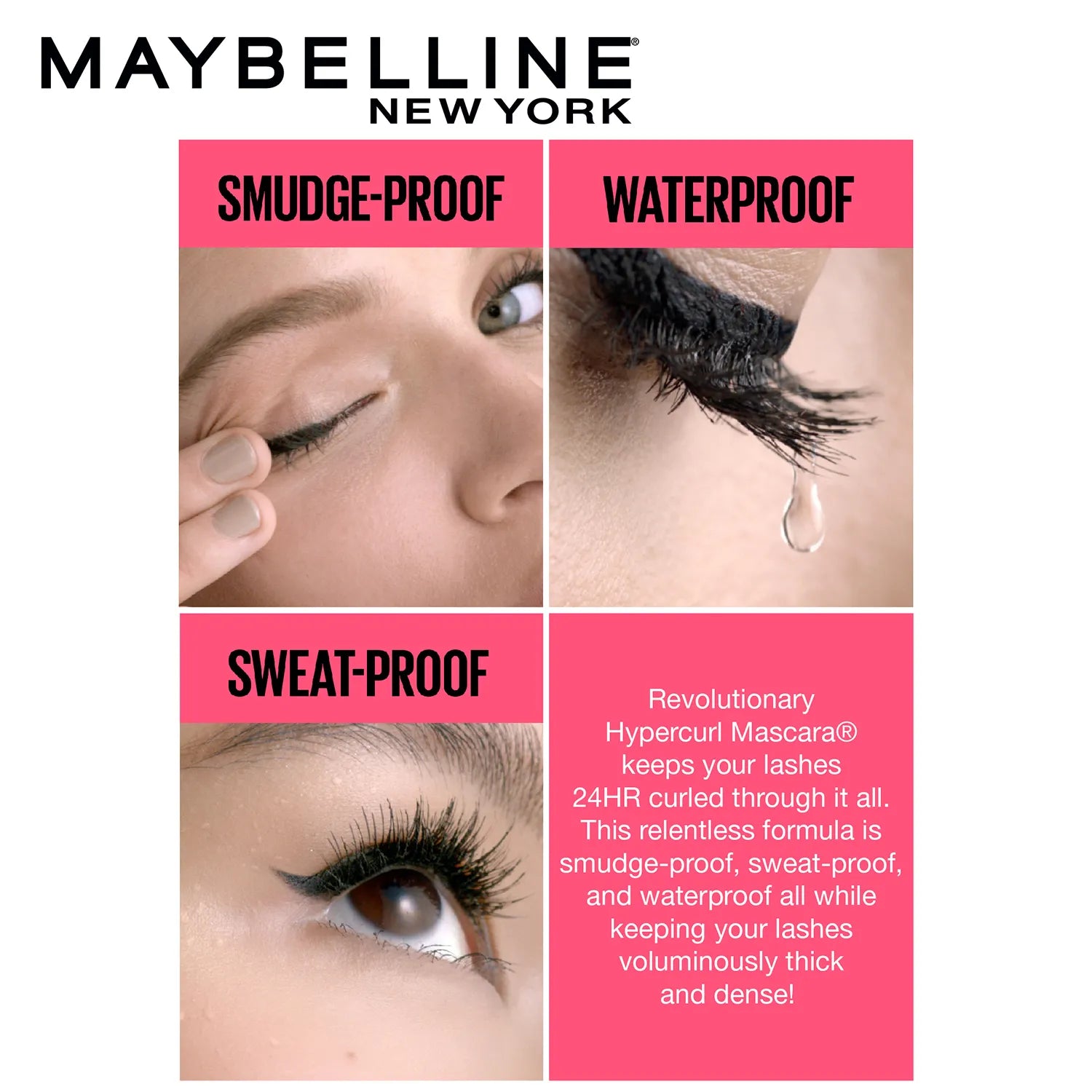 Maybelline New York Hyper Curl Waterproof Mascara - Very Black